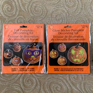 Pumpkin Decorating Kits Set of 2